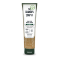 A tube of Pine Tar Body Wash, enriched with cedarwood oil, for all skin types; dermatologist recommended, skin therapy formula, and free of sulfates, phthalates, parabens, and artificial fragrances.